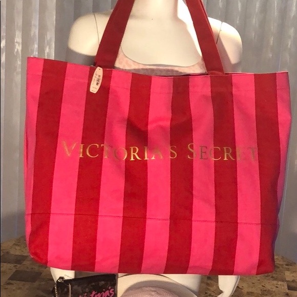 VICTORIA SECRET XX LARGE. BEACH BAG NWT - Picture 1 of 8